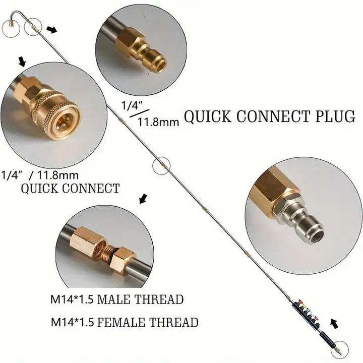 Telescoping Pressure Washer Wand Set, 4000 PSI