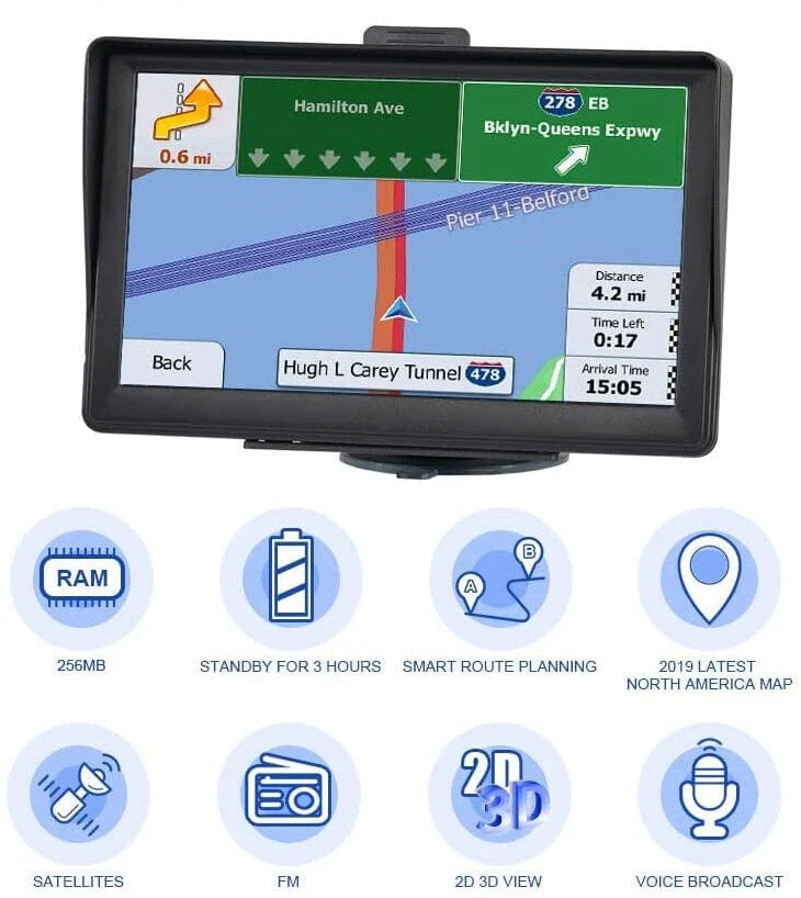 7-Inch GPS Navigation System for Car, Truck, and RV