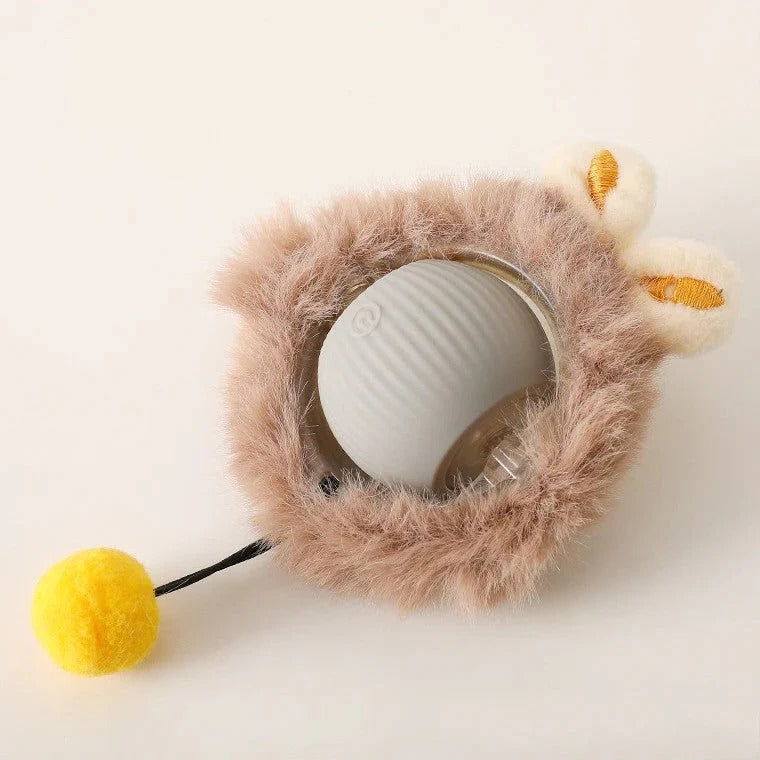Motion Rolling Dog Ball Toy with Tail Attachment
