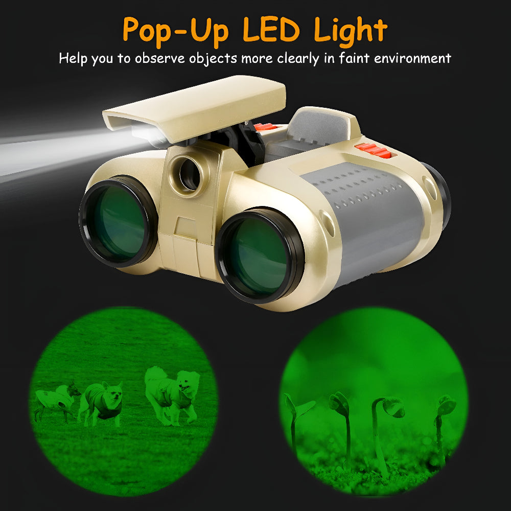 Kids Night-View Mini Binoculars - 4x Compact Explorer