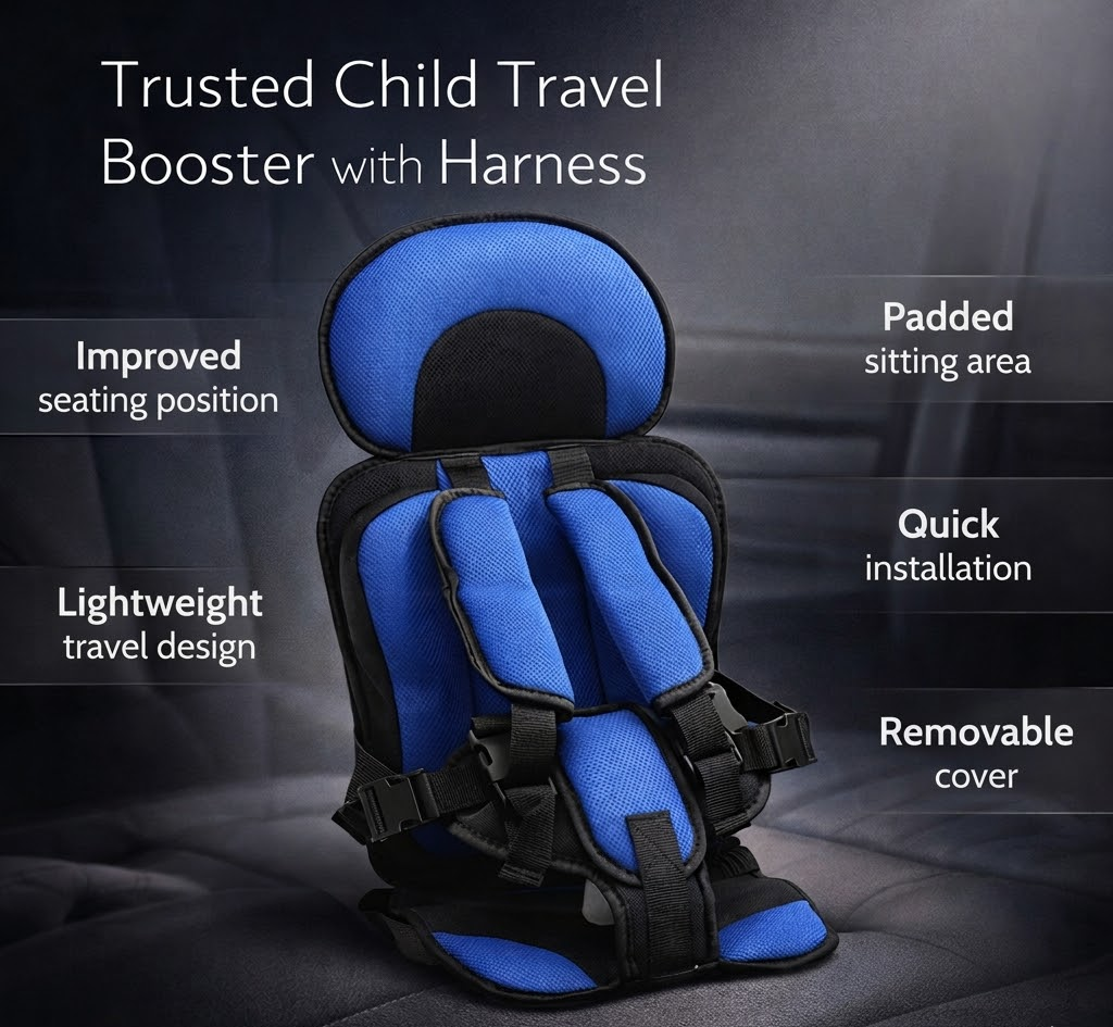 Child Booster Cushion Seat — Portable Travel Support