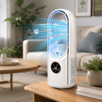 Portable Bladeless Air Cooler — Compact Personal Fan