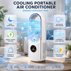 Portable Bladeless Air Cooler — Compact Personal Fan