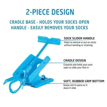 Foldable Sock & Shoe Aid with Long Handle