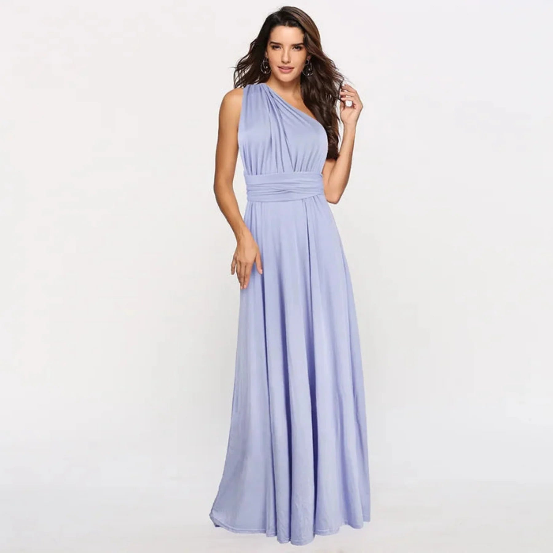 Women’s Adjustable Backless Maxi Dress – Lightweight Elegant Long Dress for Wedding, Dinner & Vacation