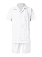 Ethan | Casual Cotton Men's Shorts Set - Two Piece Shorts And Shirt Set 4