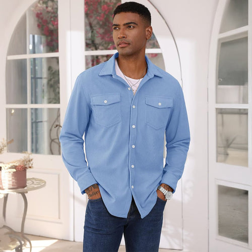 Ethan | Casual Lightweight Men's Shirt Jacket with Button-Down Collar 1