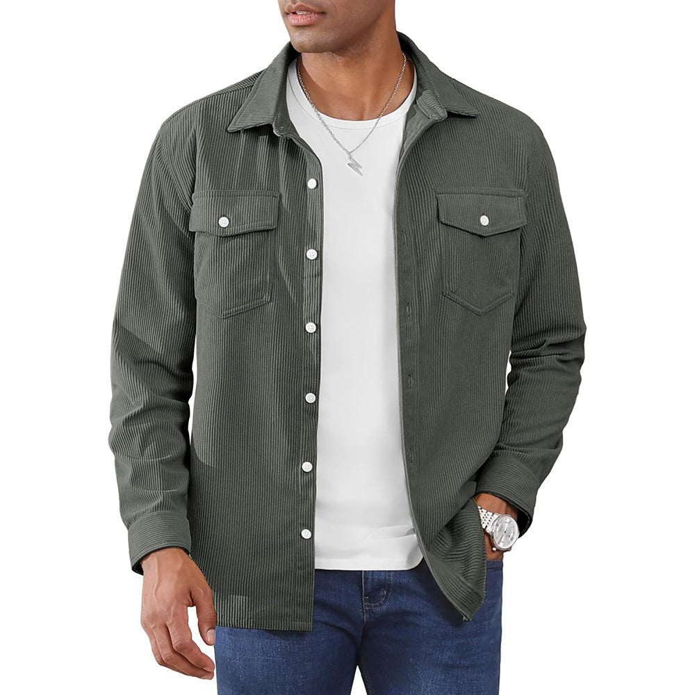 Ethan | Casual Lightweight Men's Shirt Jacket with Button-Down Collar 11