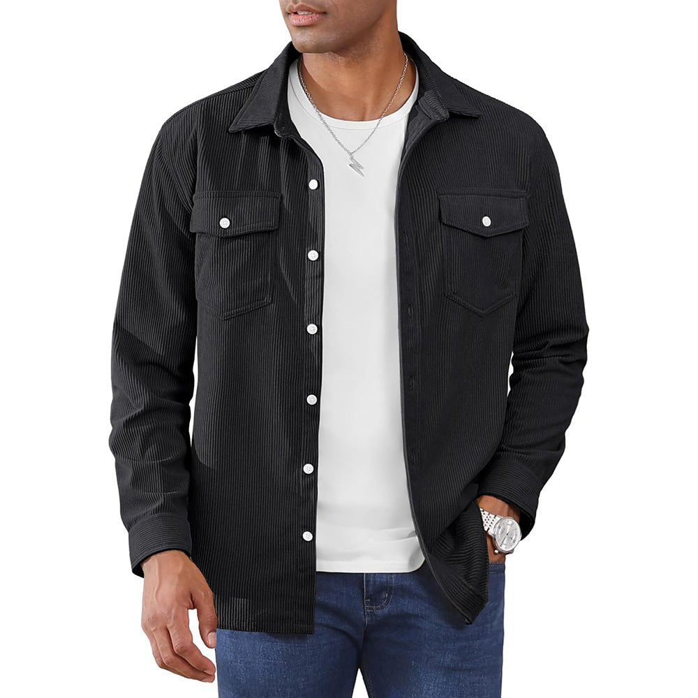Ethan | Casual Lightweight Men's Shirt Jacket with Button-Down Collar 14