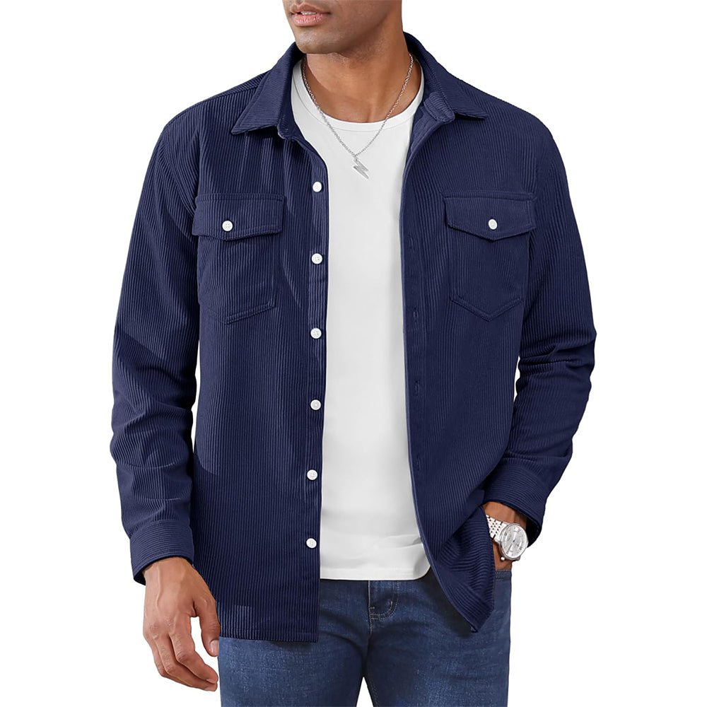 Ethan | Casual Lightweight Men's Shirt Jacket with Button-Down Collar 15