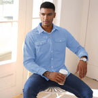 Ethan | Casual Lightweight Men's Shirt Jacket with Button-Down Collar 2