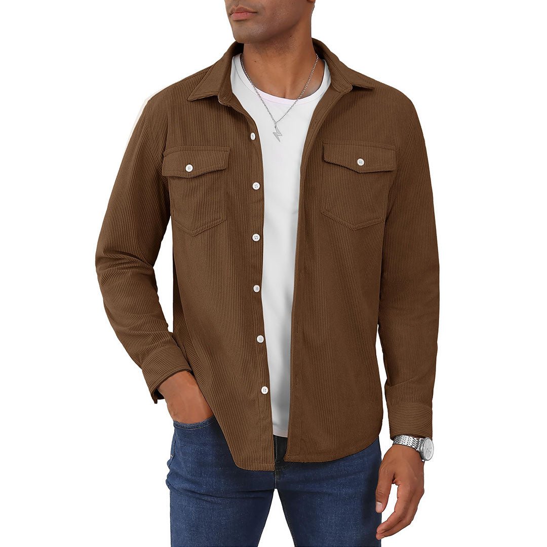 Ethan | Casual Lightweight Men's Shirt Jacket with Button-Down Collar 5
