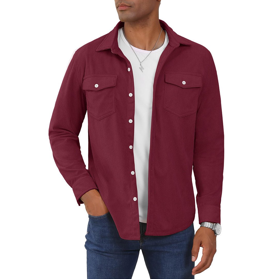 Ethan | Casual Lightweight Men's Shirt Jacket with Button-Down Collar 7