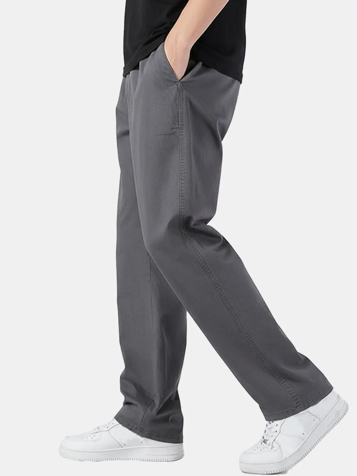 Ethan | Comfortable Elastic Waist Chino Pants 0