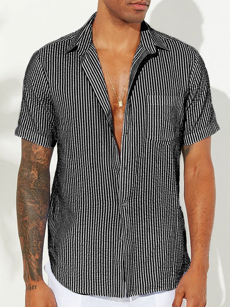 Ethan | Comfortable Lightweight Striped Men's Shirt 2