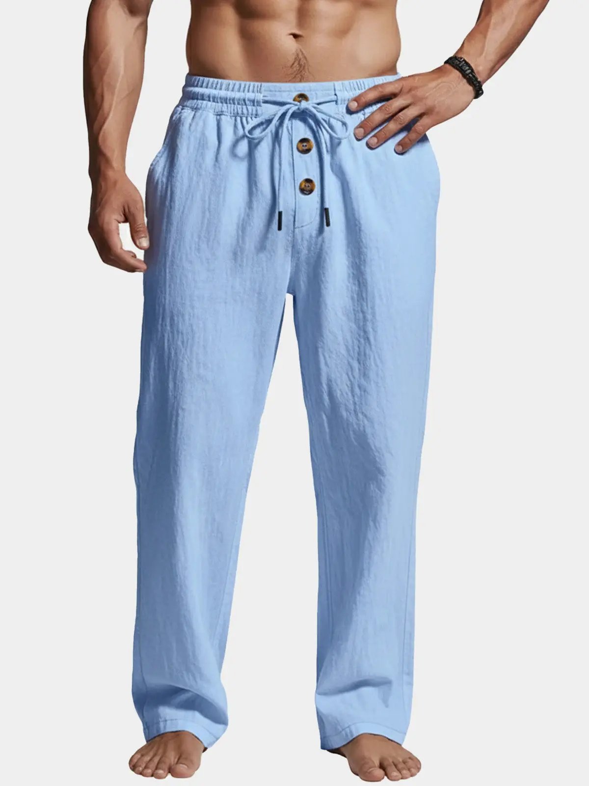 Ethan | Comfortable Relaxed Wide Leg Lounge Pants 11