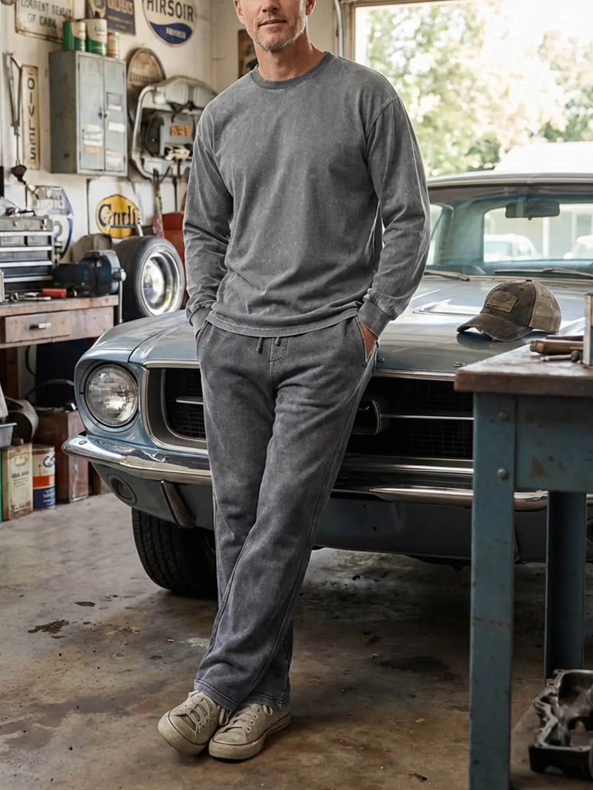 Ethan | Comfortable Vintage Cotton Sweatpants for Men 3