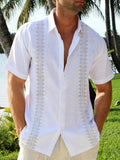 Ethan | Lightweight Striped Cotton Linen Men's Shirt 0