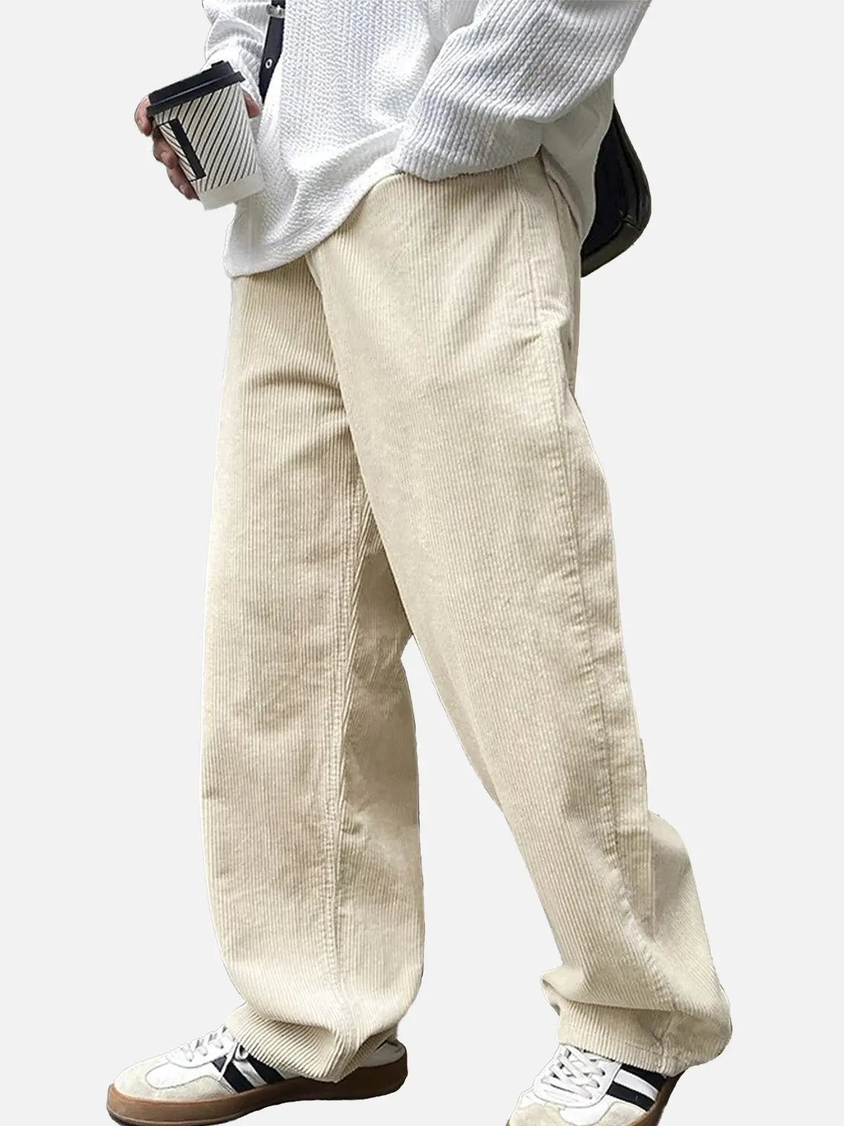 Ethan | Relaxed Fit Corduroy Straight Leg Pants 0