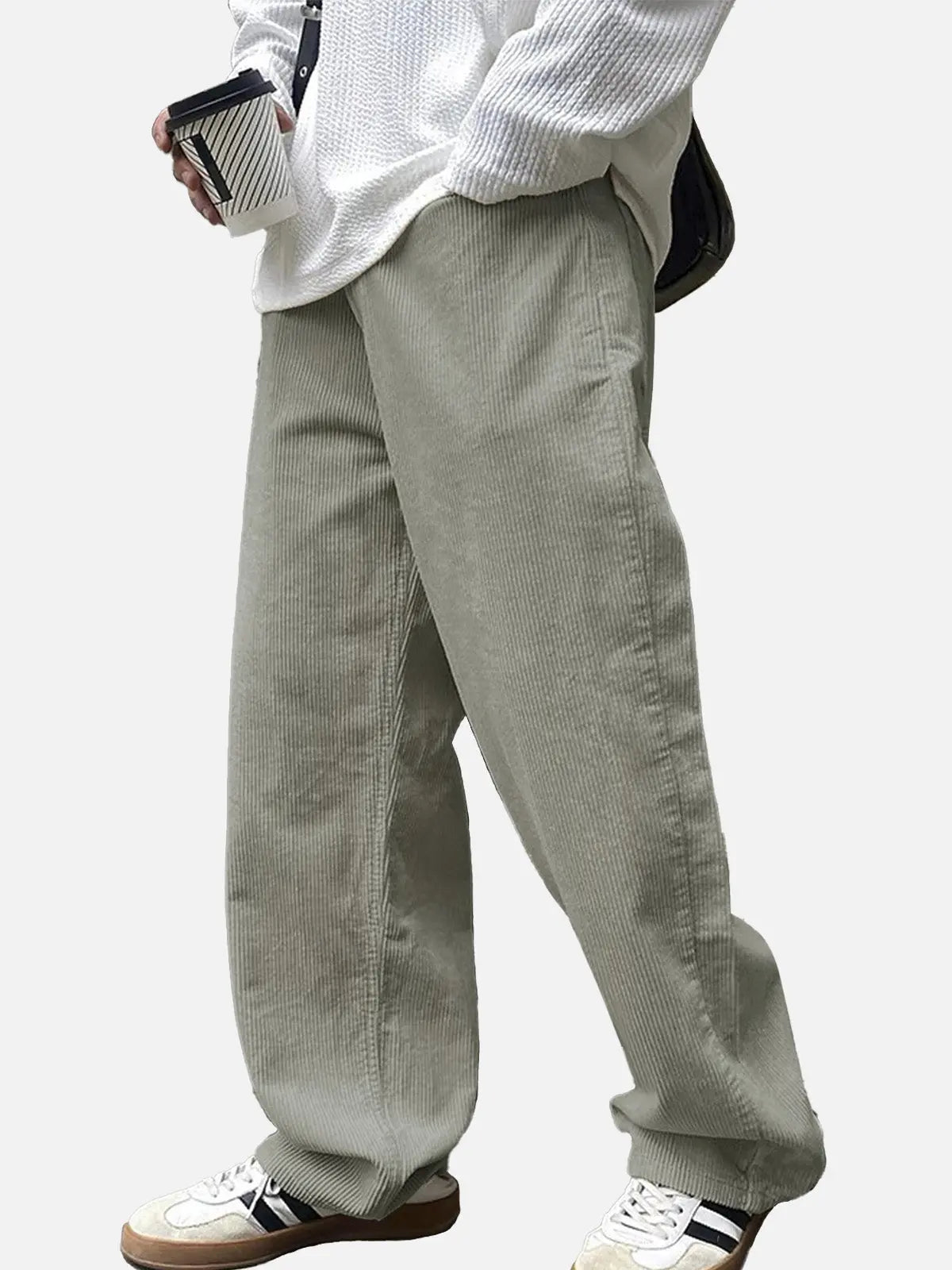 Ethan | Relaxed Fit Corduroy Straight Leg Pants 1