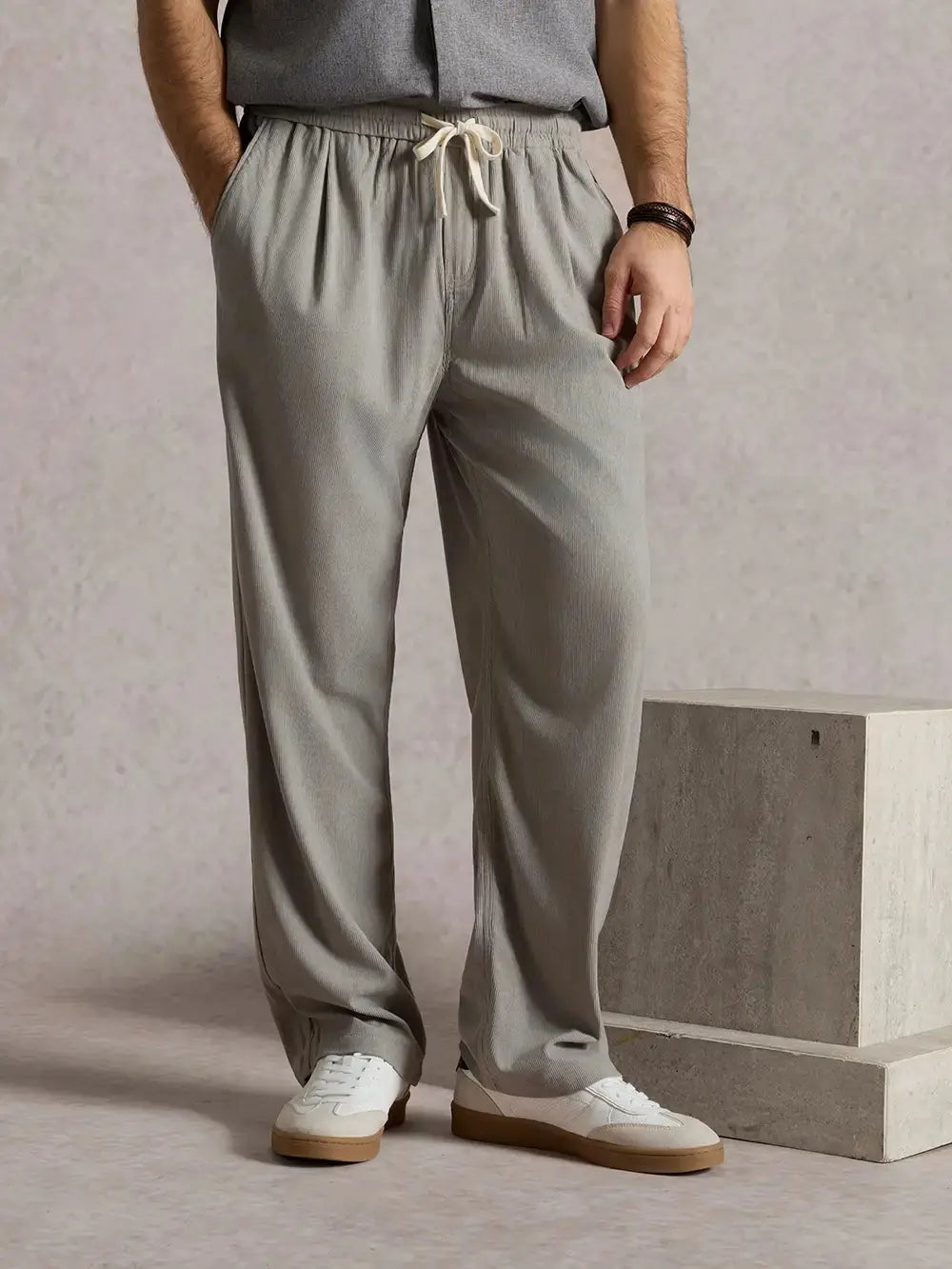 Ethan | Relaxed Fit Corduroy Straight Leg Pants 2