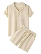 Ethan | Relaxed Lightweight Linen Men's Shorts Set 0