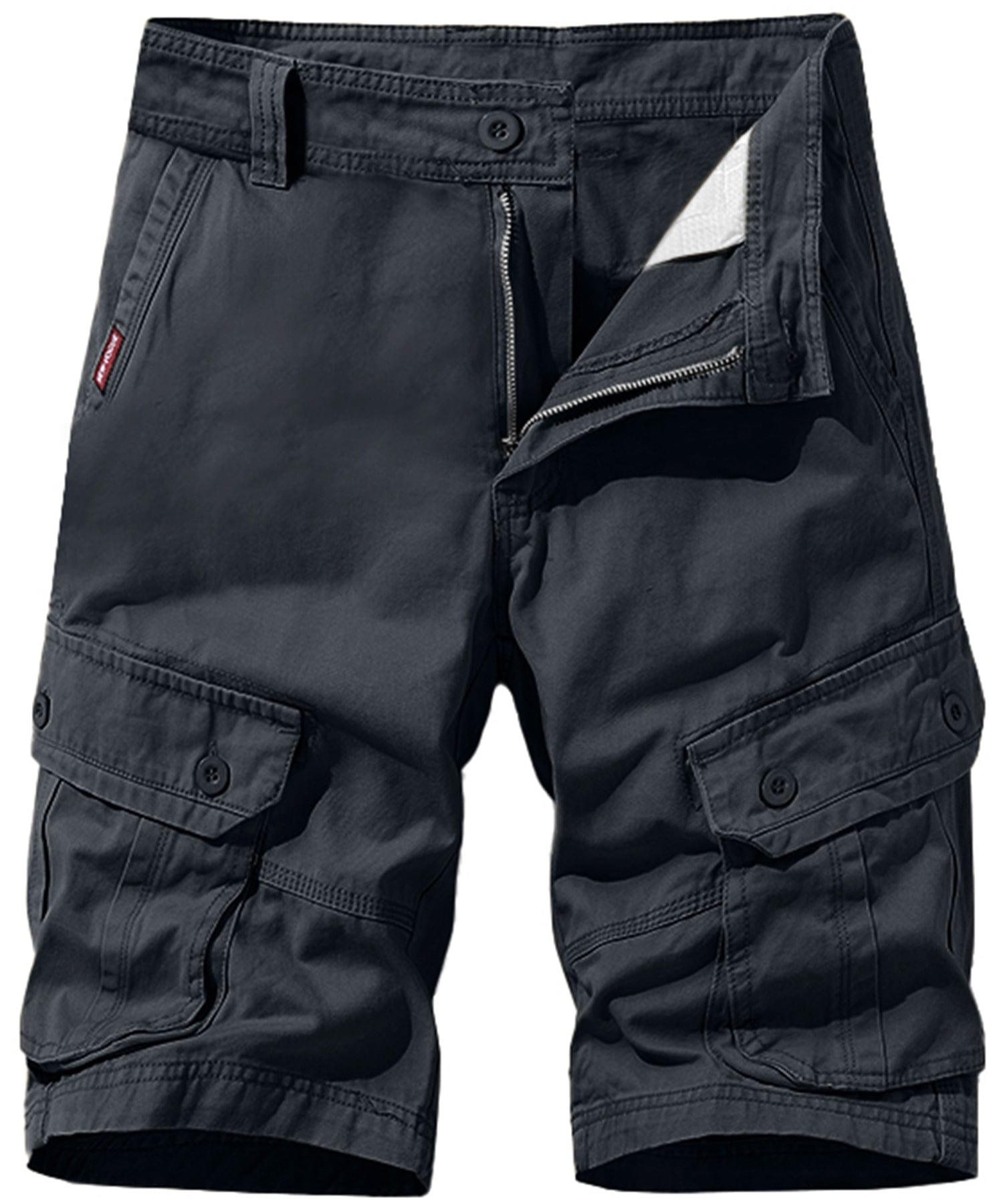 Ethan | Rugged Black Cargo Shorts for Men 0