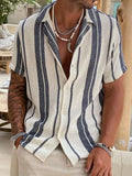 Ethan | Stylish Lightweight Striped Men's Shirt 0