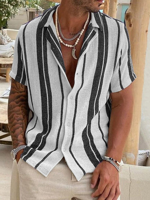 Ethan | Stylish Lightweight Striped Men's Shirt 1
