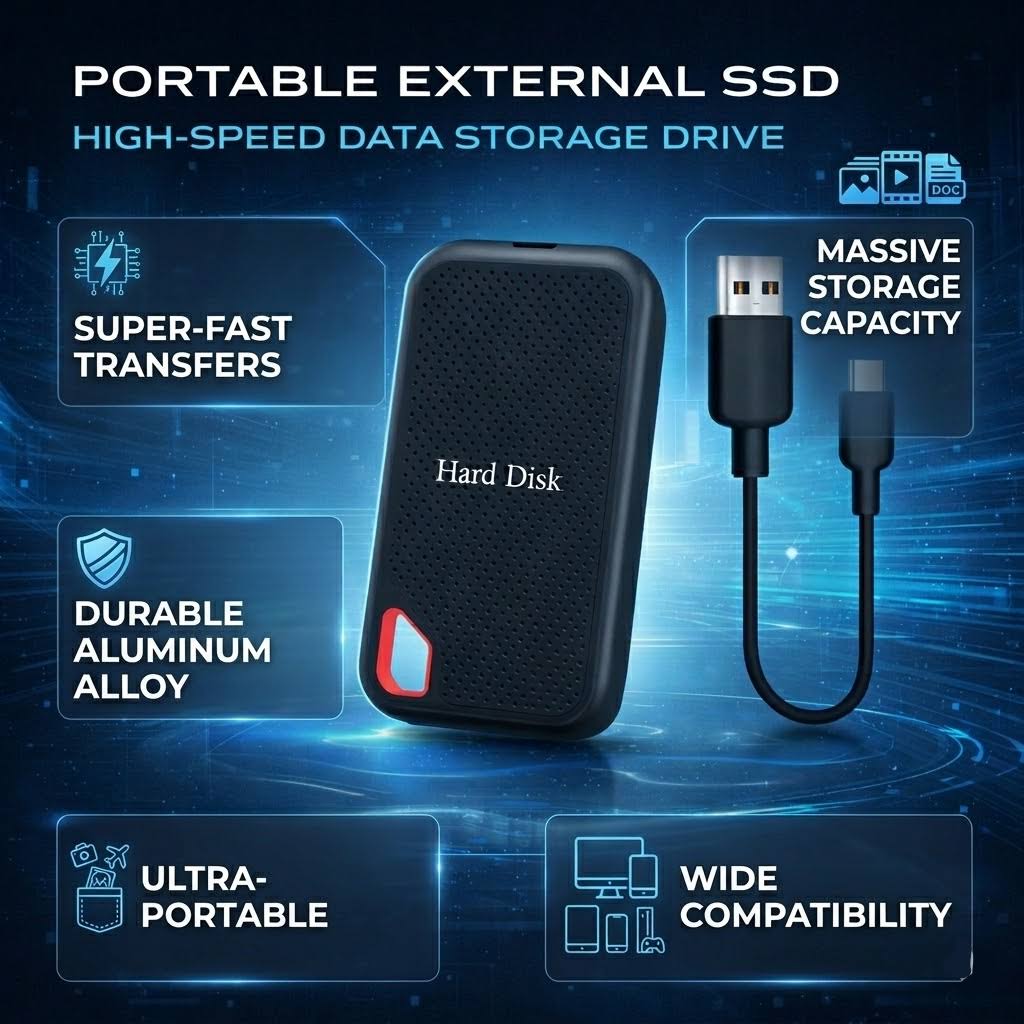 Compact Portable SSD — Durable High‑Speed Drive