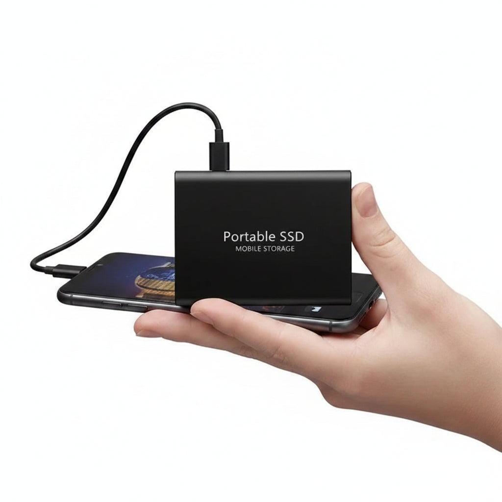 128TB External SSD — Metal USB‑C Portable Drive