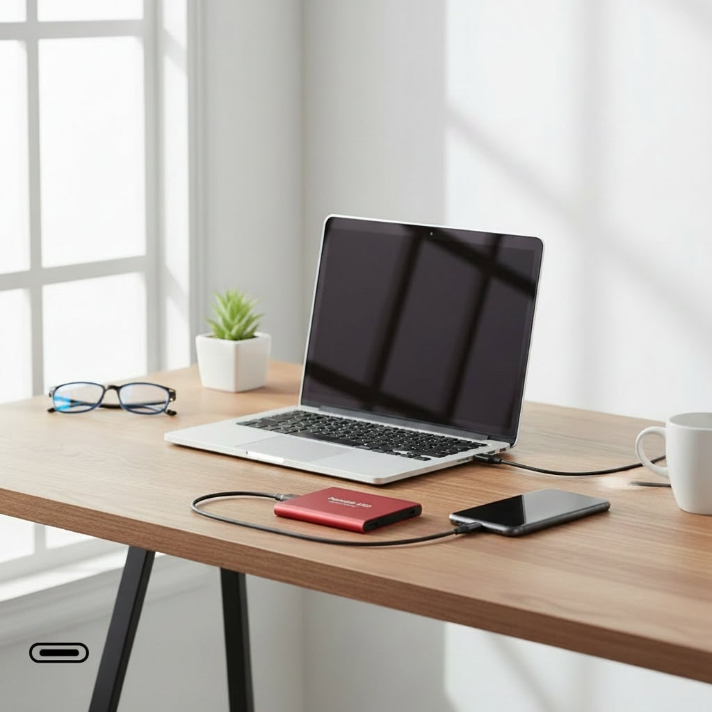 Portable USB‑C External SSD — Compact Fast Storage
