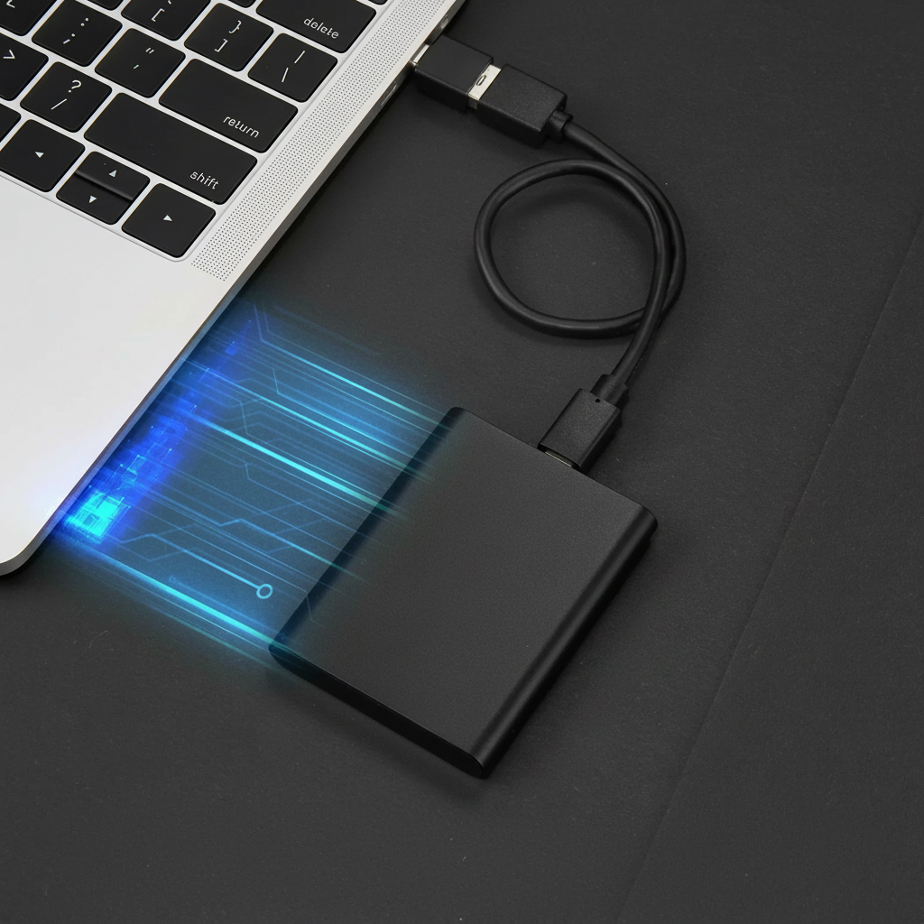 Portable USB‑C External SSD — Compact Fast Storage