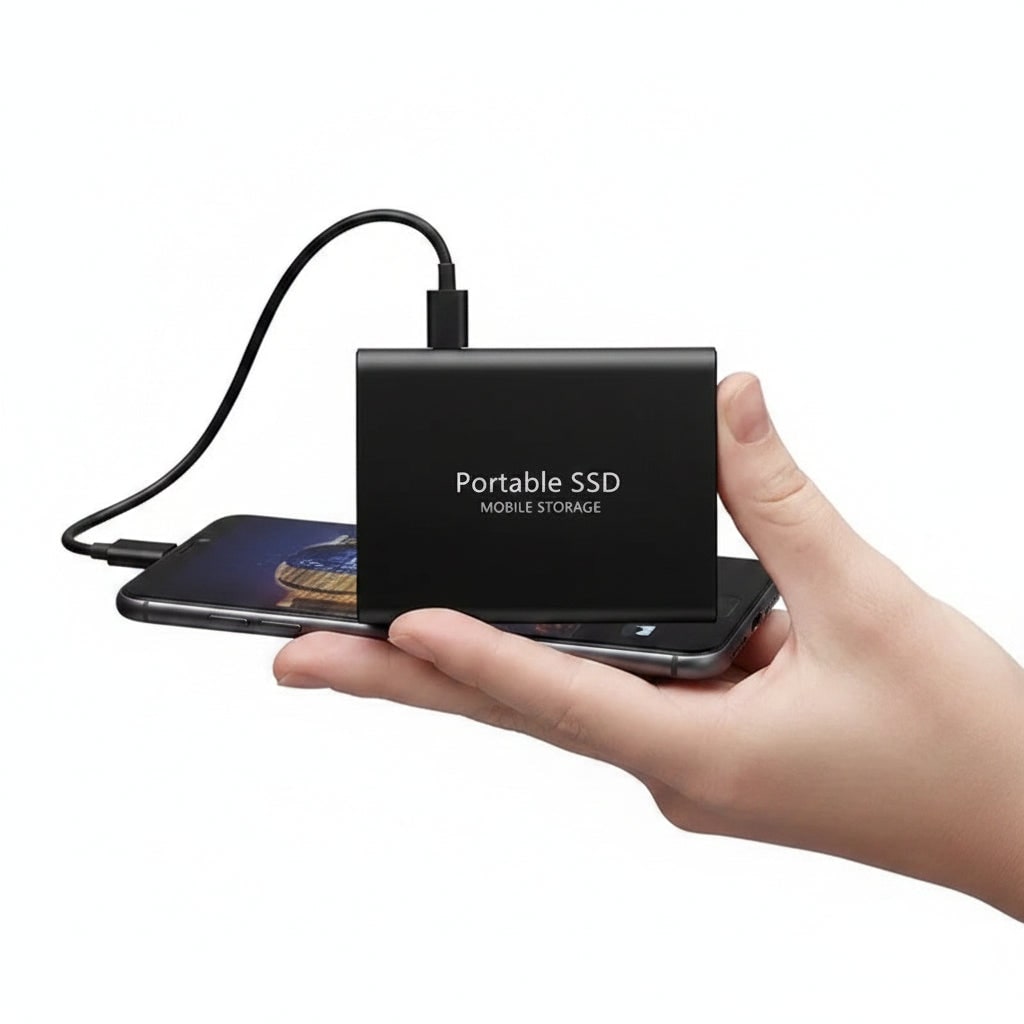 Portable USB‑C External SSD — Compact Fast Storage