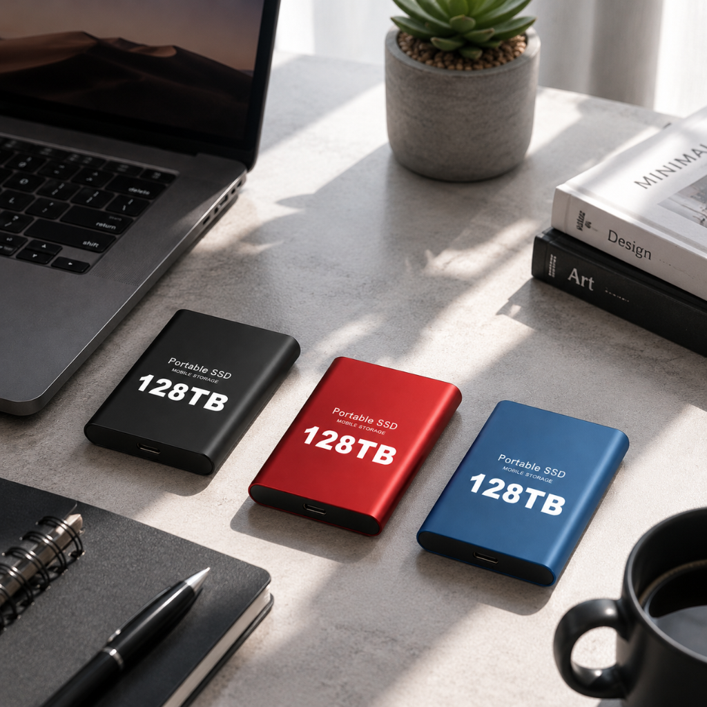 USB Portable SSD — Sleek Aluminium Mobile Drive