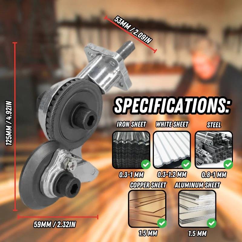 Metal Cutting Adapter Attachment for Electric Drill