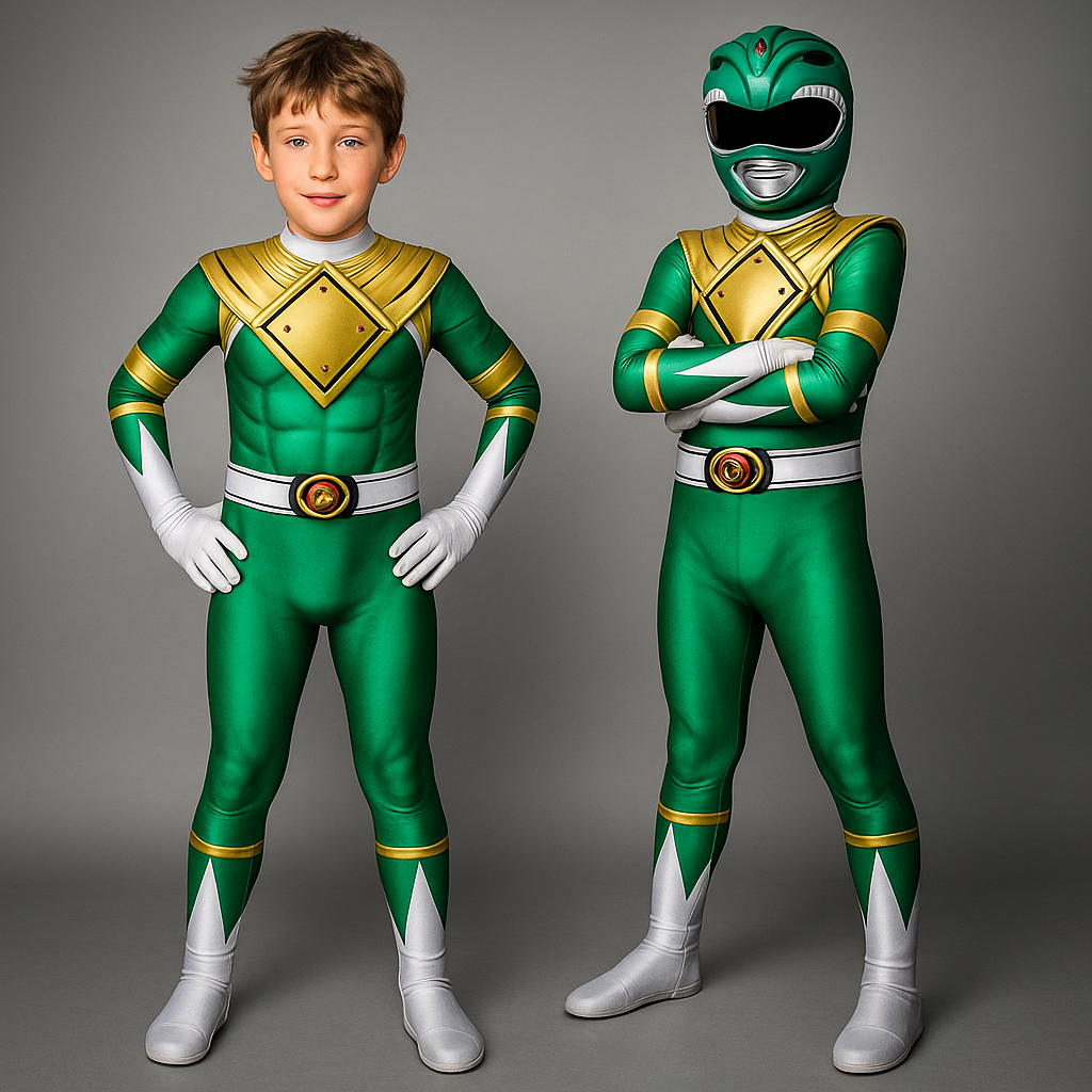 Kids Superhero Jumpsuit Costume with Muscle Print