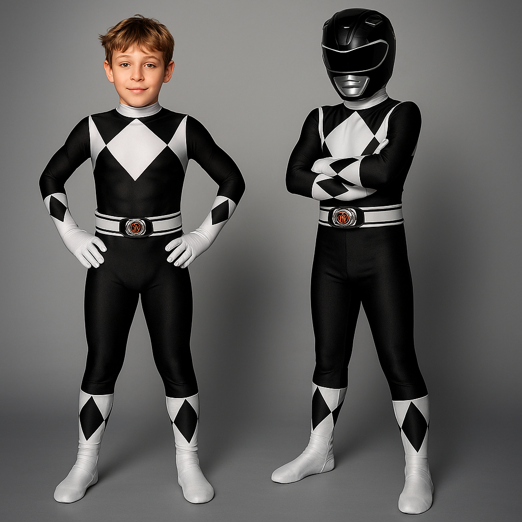 Kids Superhero Jumpsuit Costume with Muscle Print