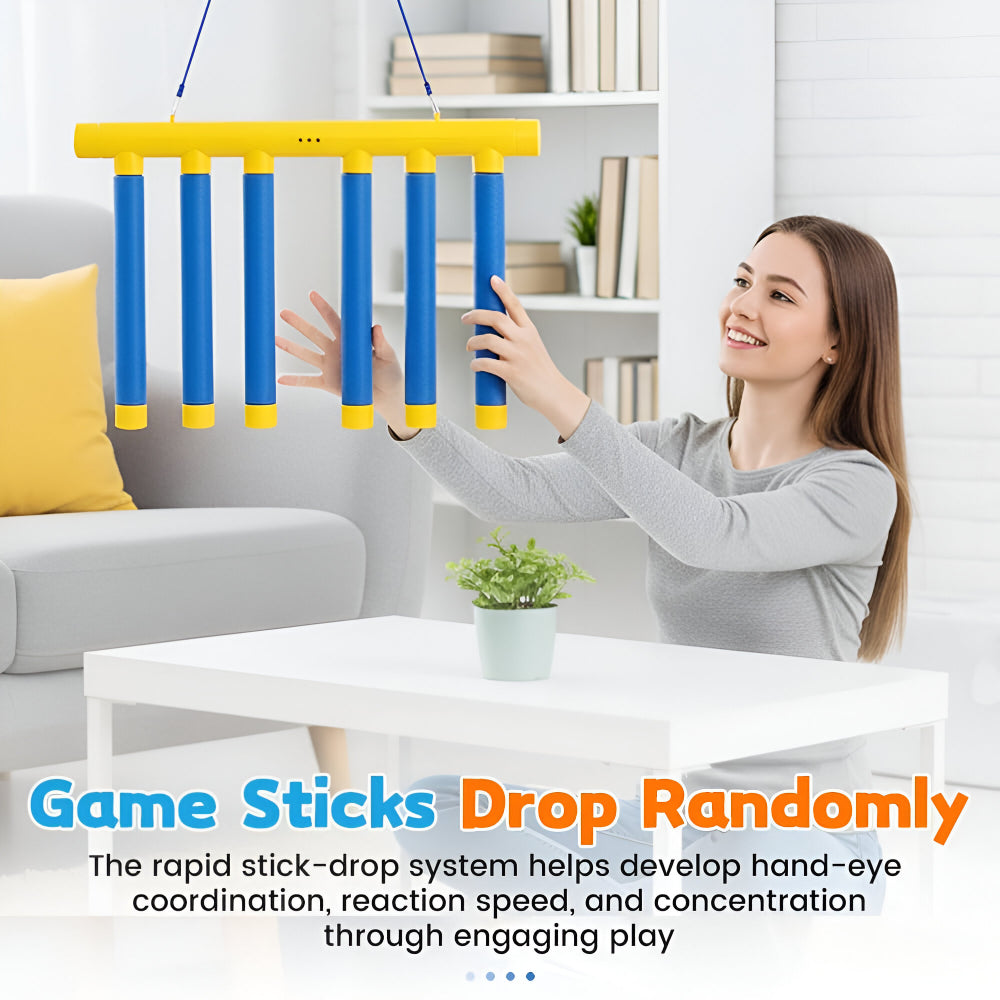 Reaction Trainer Game — Kids Falling Stick Challenge