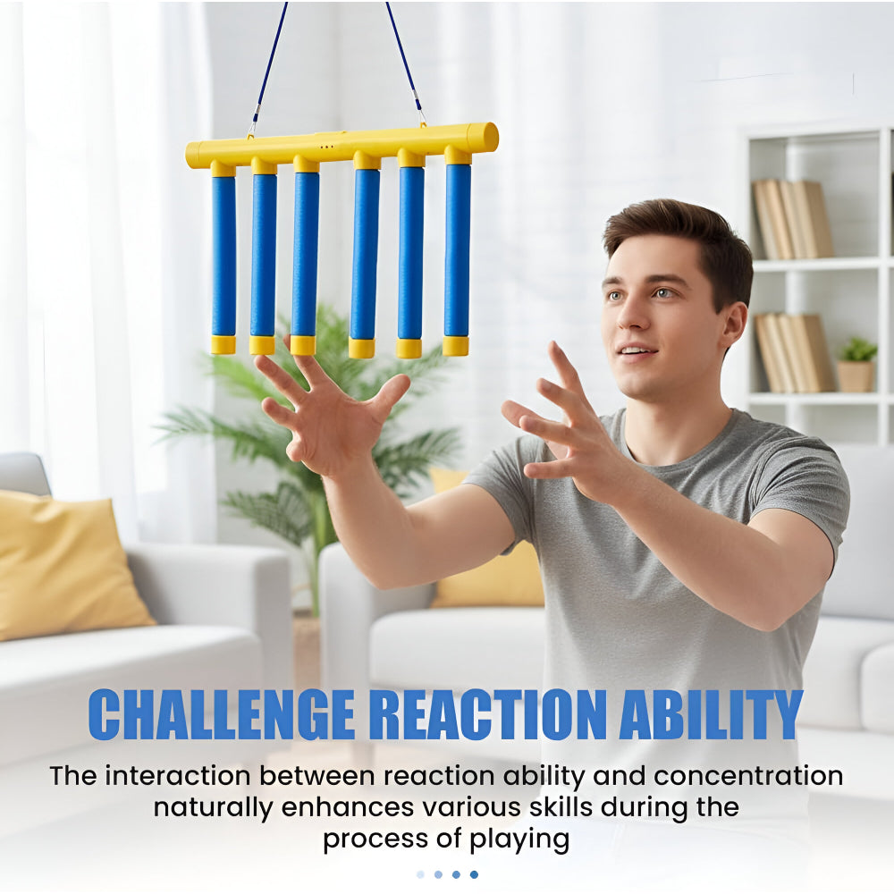 Reaction Trainer Game — Kids Falling Stick Challenge
