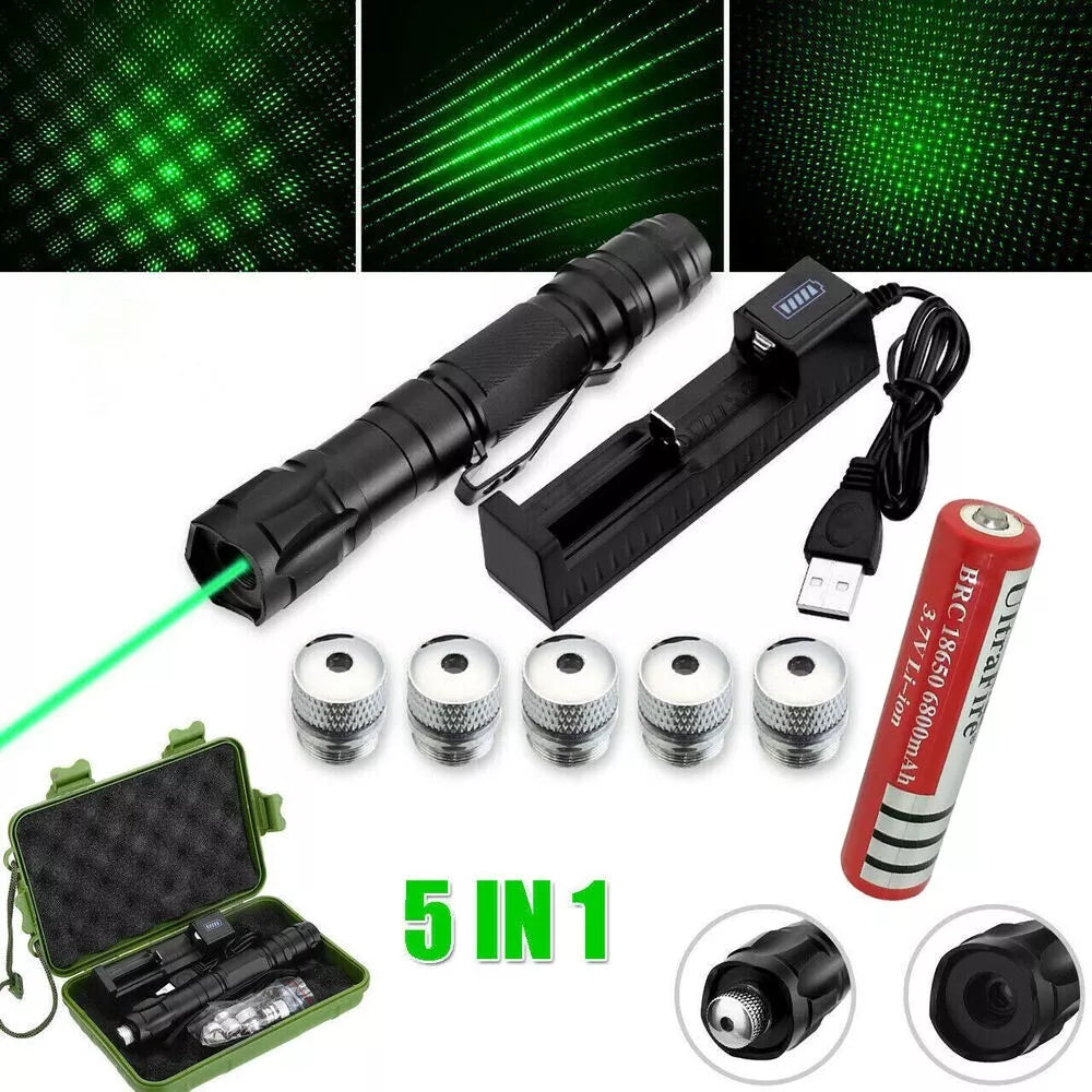 Rechargeable Green Laser Pointer — Handheld Long‑Range
