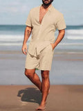 Liam | Stylish Linen Men's Shorts Set for Summer 0
