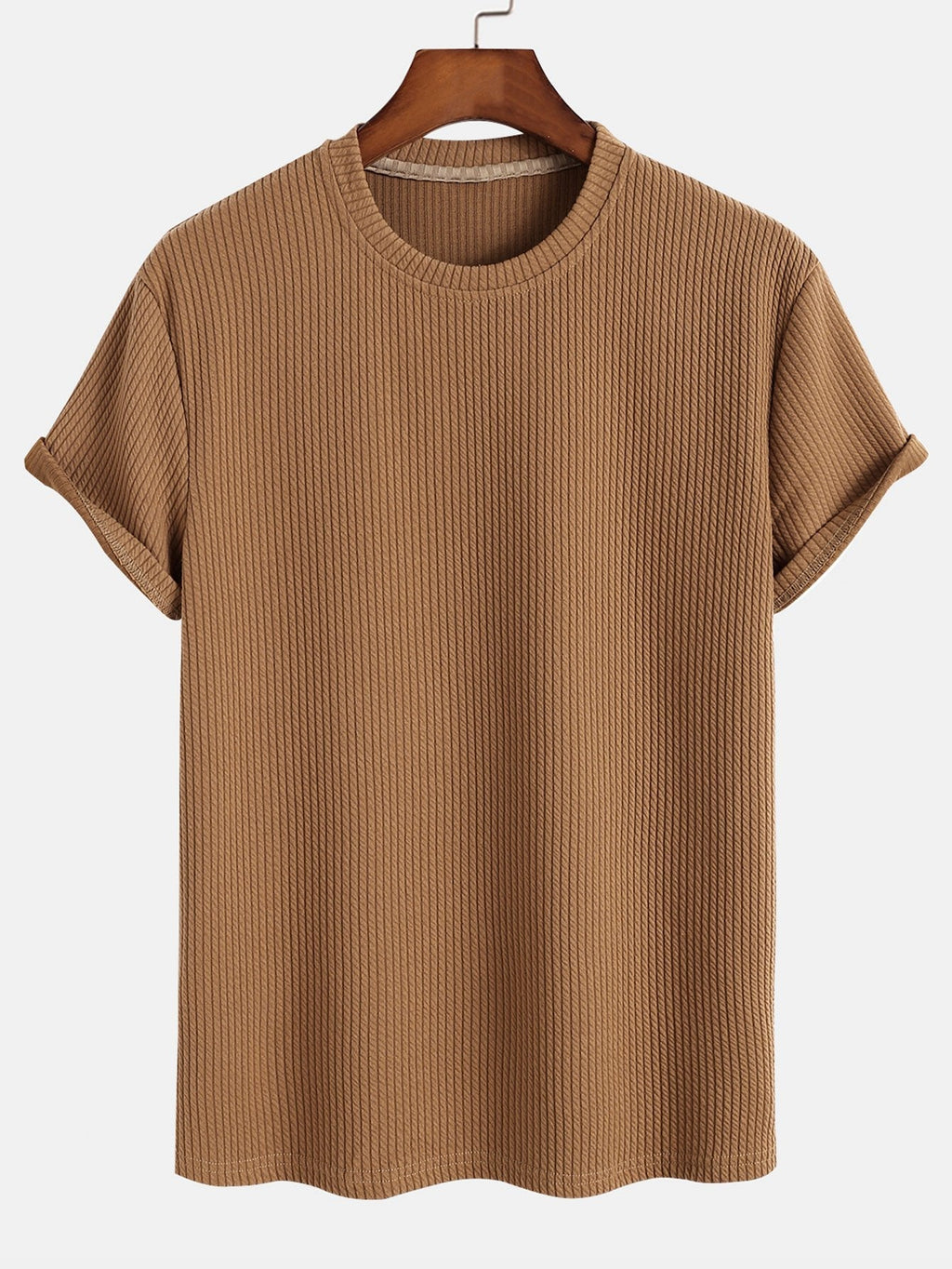 Men’s Everyday Stretch T-Shirt – Soft Polyester Spandex Classic Regular Fit Tee