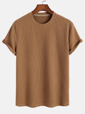 Men’s Everyday Stretch T-Shirt – Soft Polyester Spandex Classic Regular Fit Tee