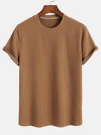 Men’s Everyday Stretch T-Shirt – Soft Polyester Spandex Classic Regular Fit Tee