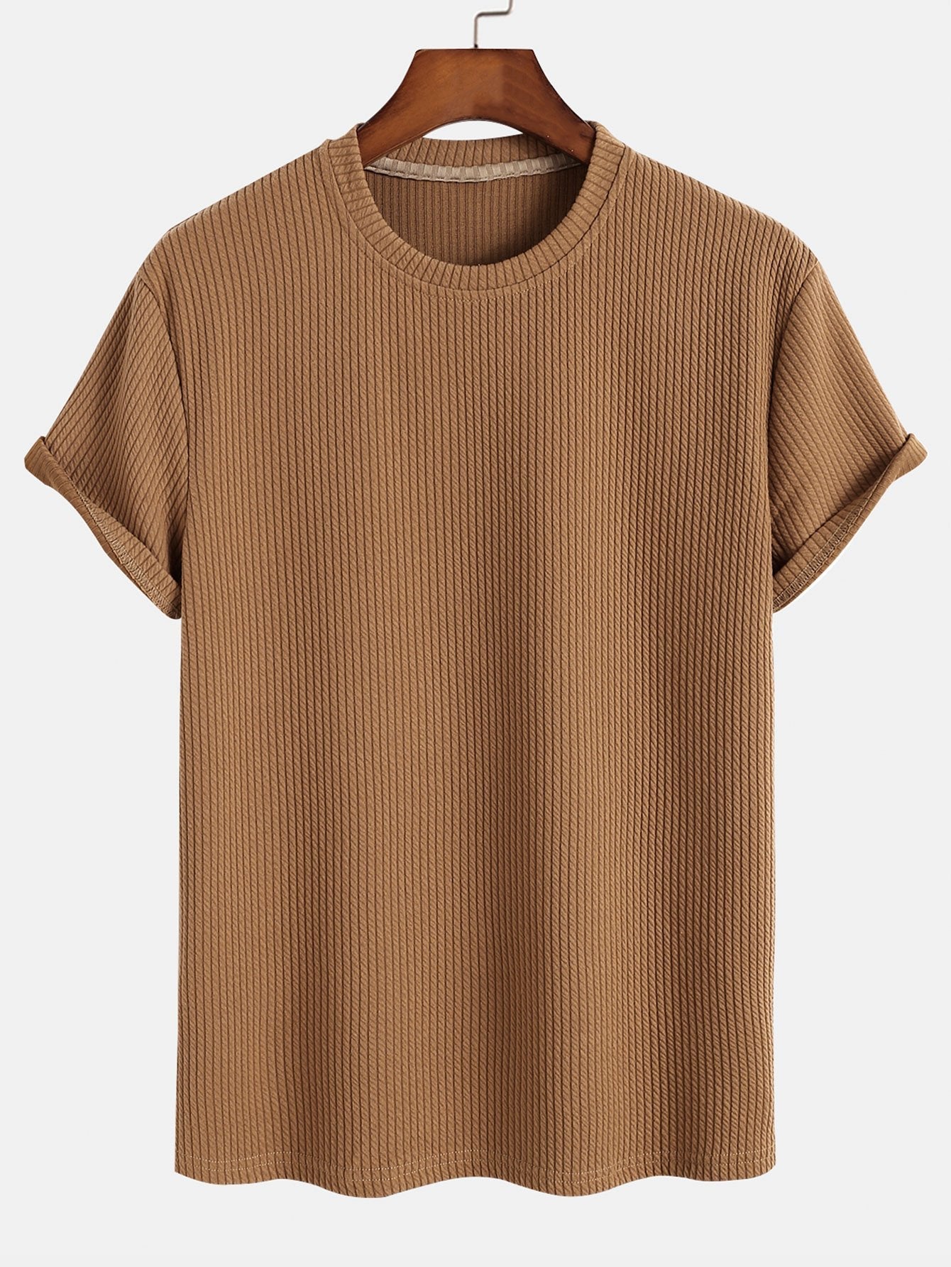 Men’s Everyday Stretch T-Shirt – Soft Polyester Spandex Classic Regular Fit Tee
