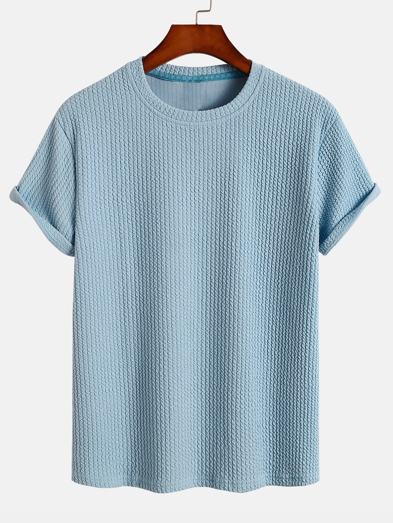 Men’s Everyday Stretch T-Shirt – Soft Polyester Spandex Classic Regular Fit Tee