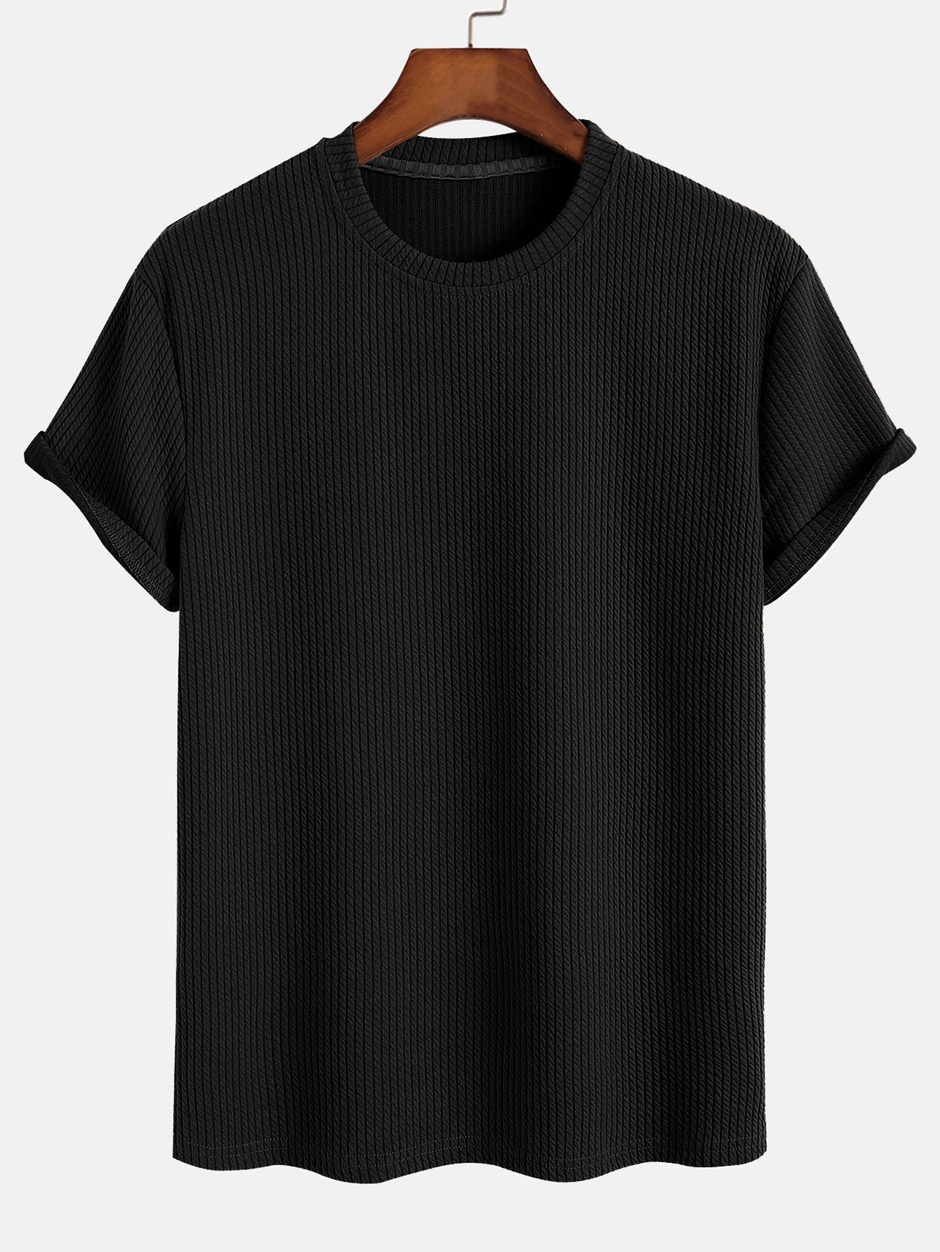Men’s Everyday Stretch T-Shirt – Soft Polyester Spandex Classic Regular Fit Tee