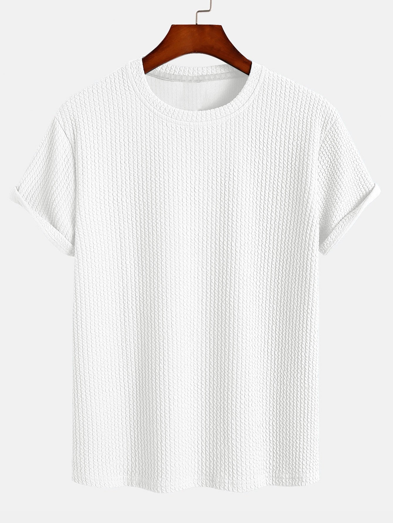 Men’s Everyday Stretch T-Shirt – Soft Polyester Spandex Classic Regular Fit Tee