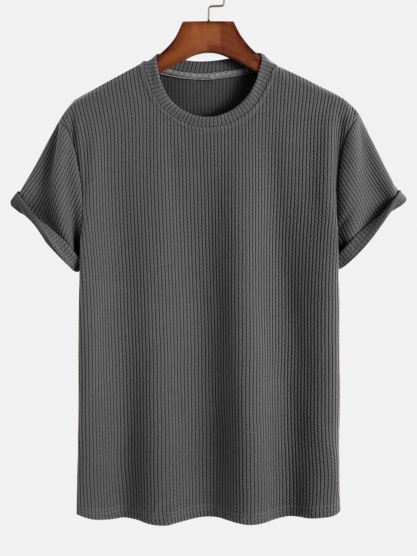 Men’s Everyday Stretch T-Shirt – Soft Polyester Spandex Classic Regular Fit Tee